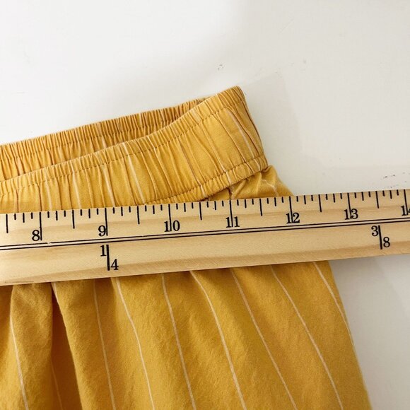 by Anthropologie Wren Boxer Pants Yellow Striped Pull On Lounge Size XS - Picture 5 of 8